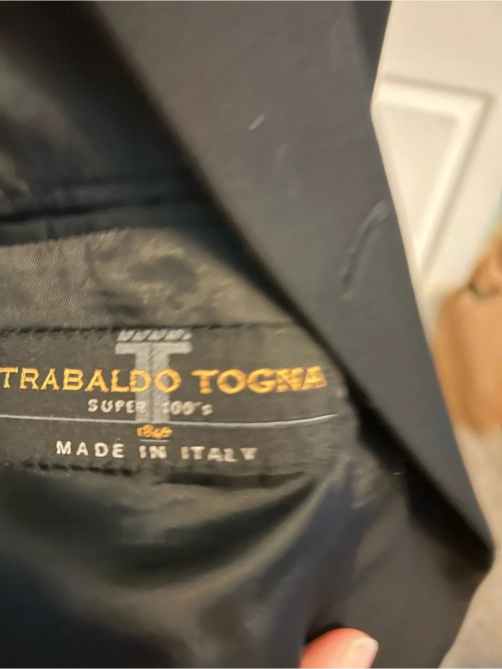 Classic Black Men's Two-Button Suit Jacket made in Italy
